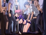 Beauty Japanese anime gangbang in the public show