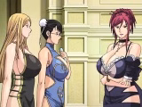 Bigboobs anime maids gangbang by her boss