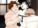 Bondage Japanese anime hot riding cock